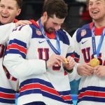 Team USA’s Charlie McAvoy apologises over Trump call after winning Olympic gold