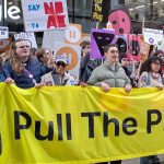 The Download: protesting AI, and what’s floating in space