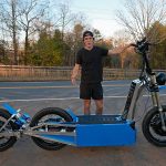 Maker Builds 90,000-Watt Electric Scooter and Hit 99.4 MPH