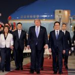 Trump arrives in Beijing to meet with China’s President Xi Jinping