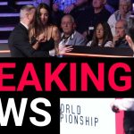 World Snooker final halted by protestor complaint about BBC licence fee