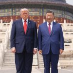 Trump wraps up visit with Xi in China tonight, after talks on trade and stern words on Taiwan