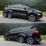 Six Wheels of Extra Steel, a Custom 2019 Ford EcoSport Titanium Stretch Sells on Bring a Trailer